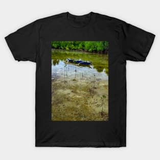 Boat in the mangrove lake T-Shirt